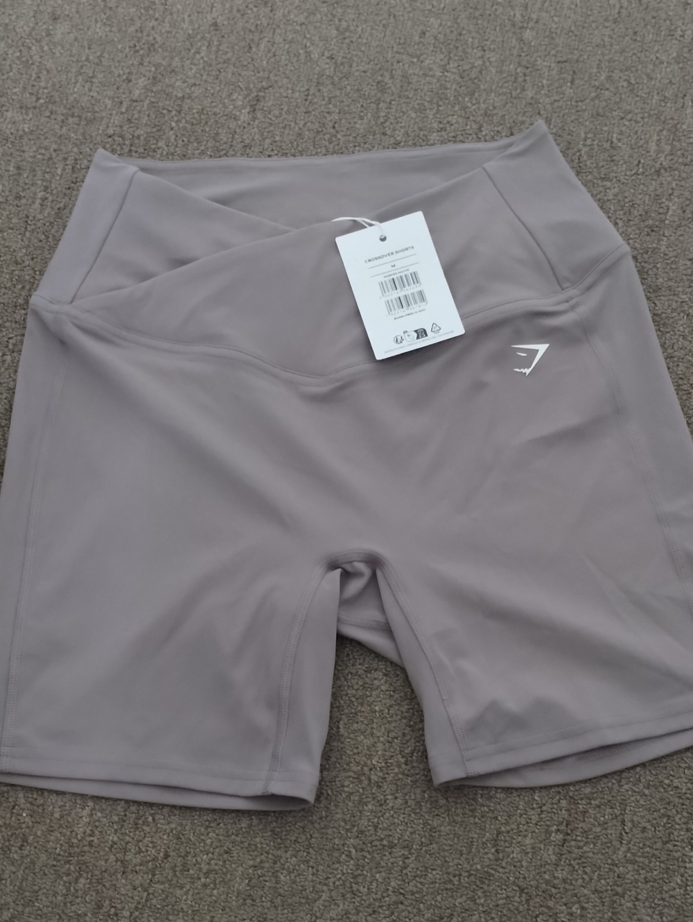 Gymshark Crossover Shorts - Washed Mauve